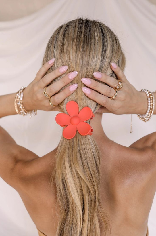 کلیپس گل بابونه شمعی مات با کیفیت و وارداتی