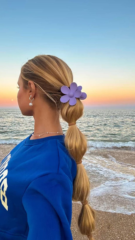 کلیپس گل بابونه شمعی مات با کیفیت و وارداتی