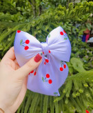 گیره مو پاپیون ساتن فرانسوی و طرح دار بسیار خاص