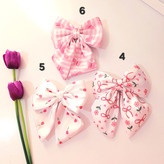 گیره مو پاپیون ساتن فرانسوی و طرح دار بسیار خاص