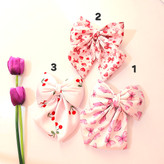 گیره مو پاپیون ساتن فرانسوی و طرح دار بسیار خاص