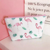 کیف لوازم آرایش پینترستی طرح فلامینگو 🦩