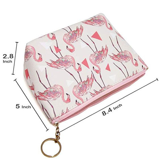 کیف لوازم آرایش پینترستی طرح فلامینگو 🦩
