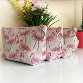 کیف لوازم آرایش پینترستی طرح فلامینگو 🦩