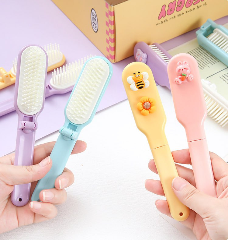 شانه تاشو دستی و مسافرتی بسیار خاص و فانتزی