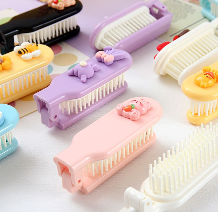 شانه تاشو دستی و مسافرتی بسیار خاص و فانتزی