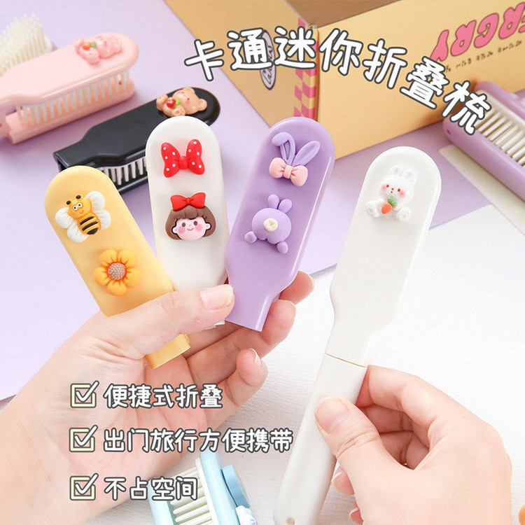 شانه تاشو دستی و مسافرتی بسیار خاص و فانتزی