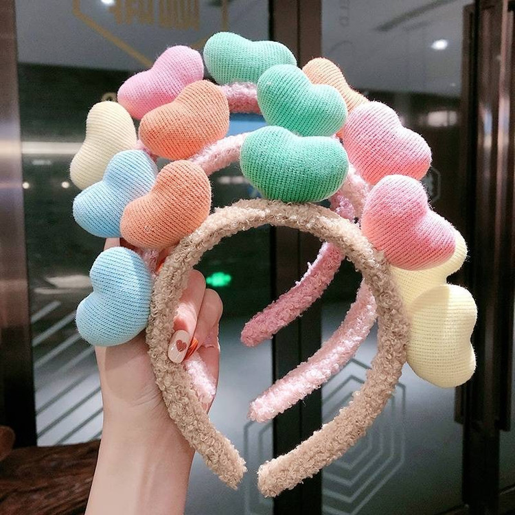 تل سر دخترانه طرح قلب فانتزی