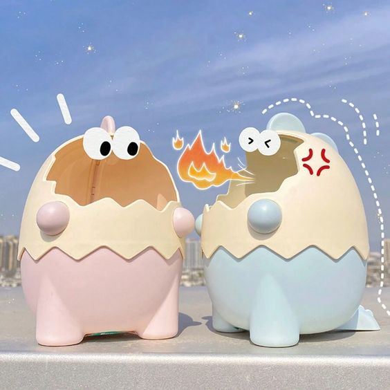 جامدادی و جاقلمی رومیزی فانتزی طرح دایناسور