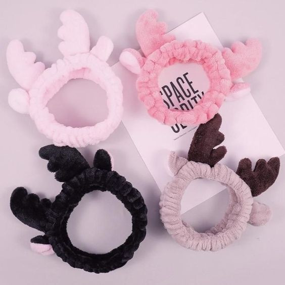 هدبند پولیشی میکاپ طرح شاخ گوزن ترند