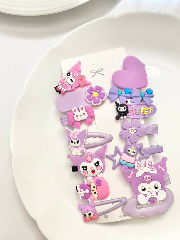 پک گیره مو ۱۴ عددی طرح کرومی