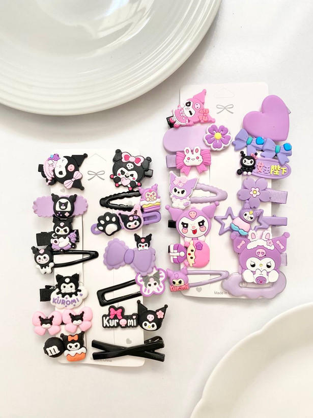 پک گیره مو ۱۴ عددی طرح کرومی