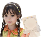 تل مو هدبندی کریستالی طرح گل دنباله دار