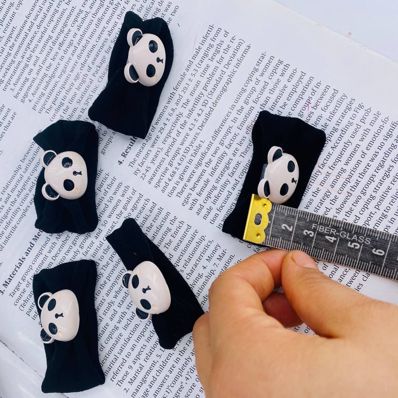 کش مو پارچه ای ضد موخوره طرح پاندا