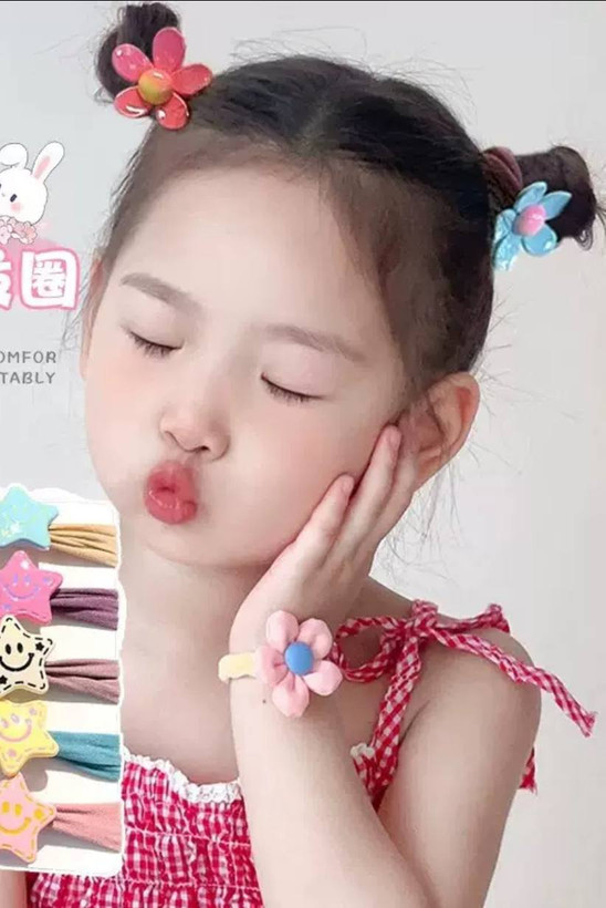 کش مو پارچه ای ضد موخوره طرح گل