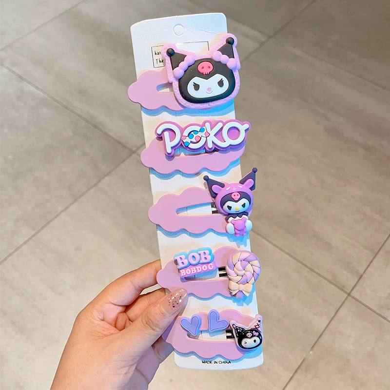 پک گیره مو تق تقی کرومی 5 عددی