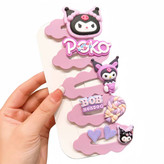 پک گیره مو تق تقی کرومی 5 عددی