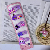 پک گیره مو تق تقی کرومی 5 عددی