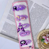 پک گیره مو تق تقی کرومی 5 عددی