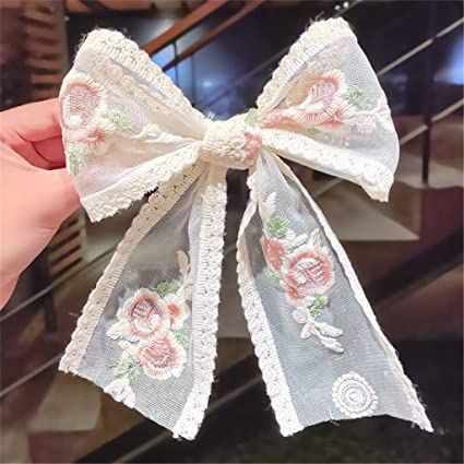 گیره مو پاپیون فرانسوی گلدوزی طرح vip برند feng.y