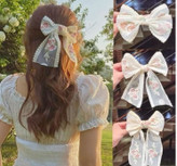 گیره مو پاپیون فرانسوی گلدوزی طرح vip برند feng.y