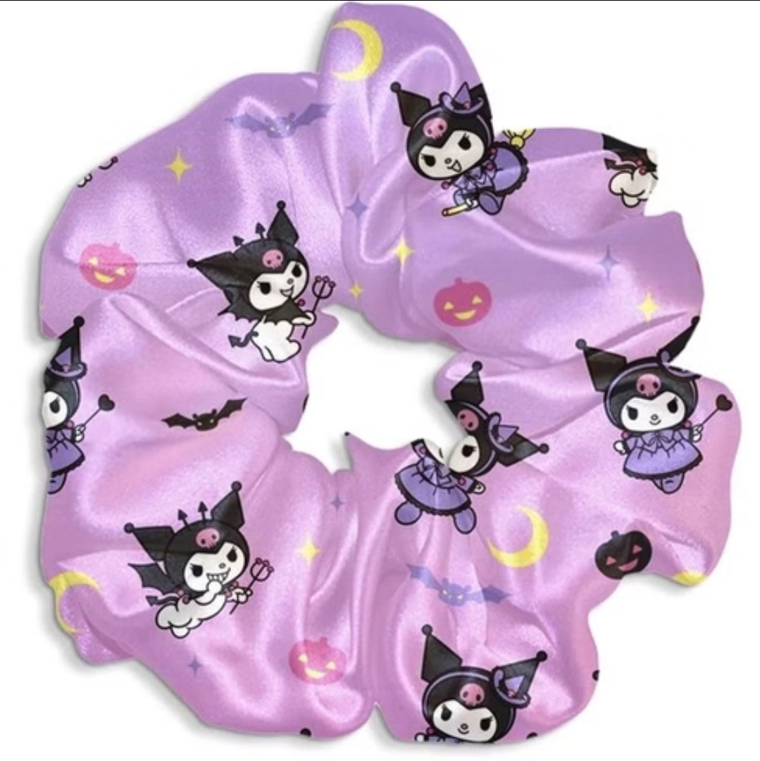 کش مو اسکرانچی ساتن طرح کرومی