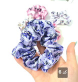 کش مو اسکرانچی ساتن طرح کرومی