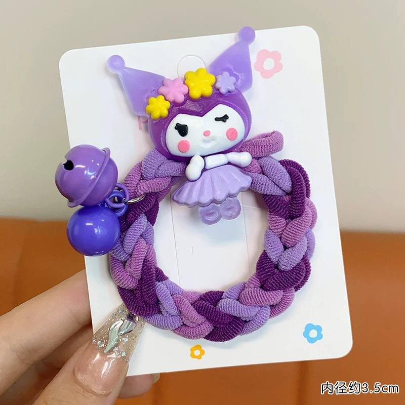 کش موی بافته شده کرومی زنگوله دار