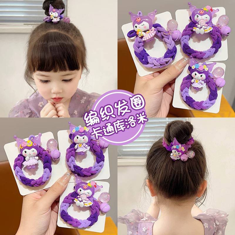 کش موی بافته شده کرومی زنگوله دار