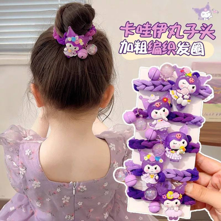 کش موی بافته شده کرومی زنگوله دار