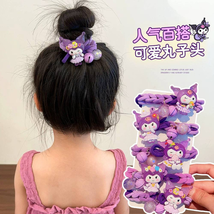 کش موی بافته شده کرومی زنگوله دار