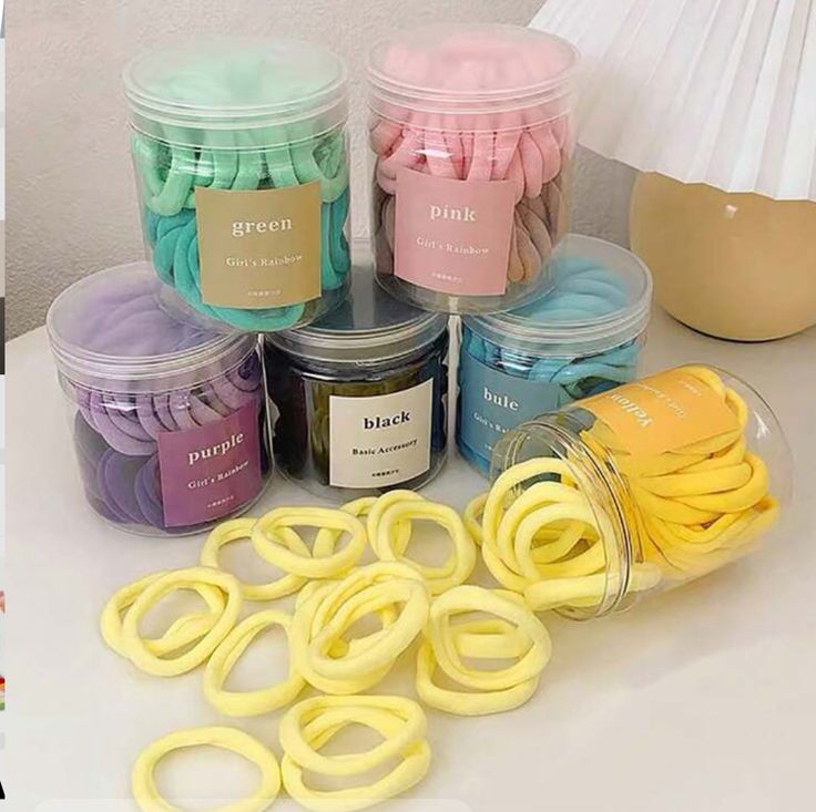 کش موی حوله ای سایز بزرگ قوطی 50 عددی