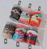 کش موی حوله ای سایز بزرگ قوطی 50 عددی