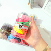 کش موی حوله ای سایز بزرگ قوطی 50 عددی