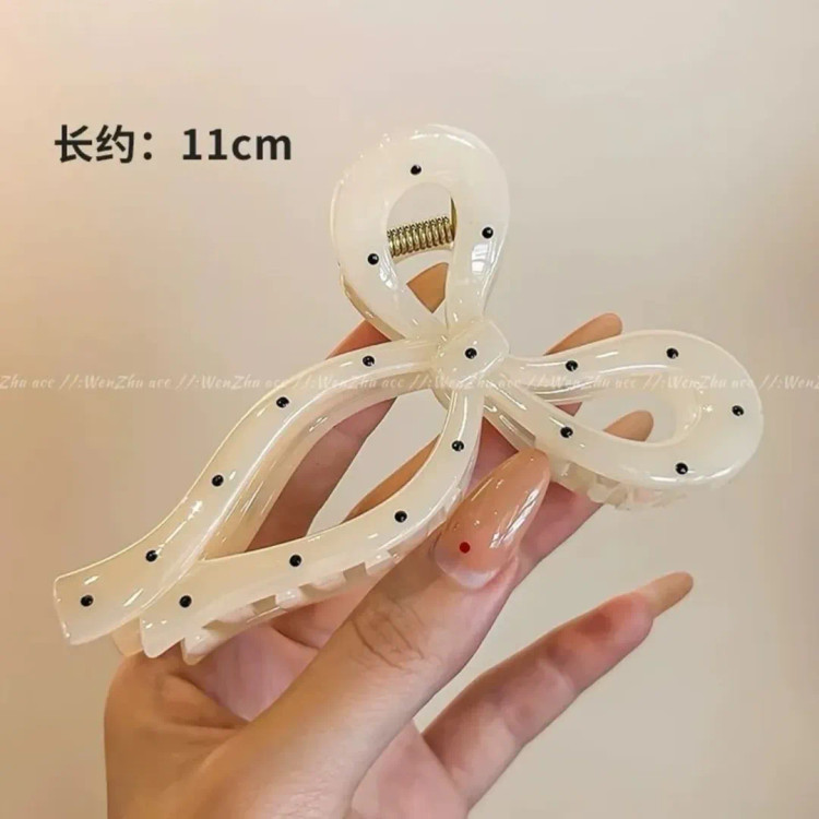 کلیپس مو پاپیونی خالخالی ترند پینترستی