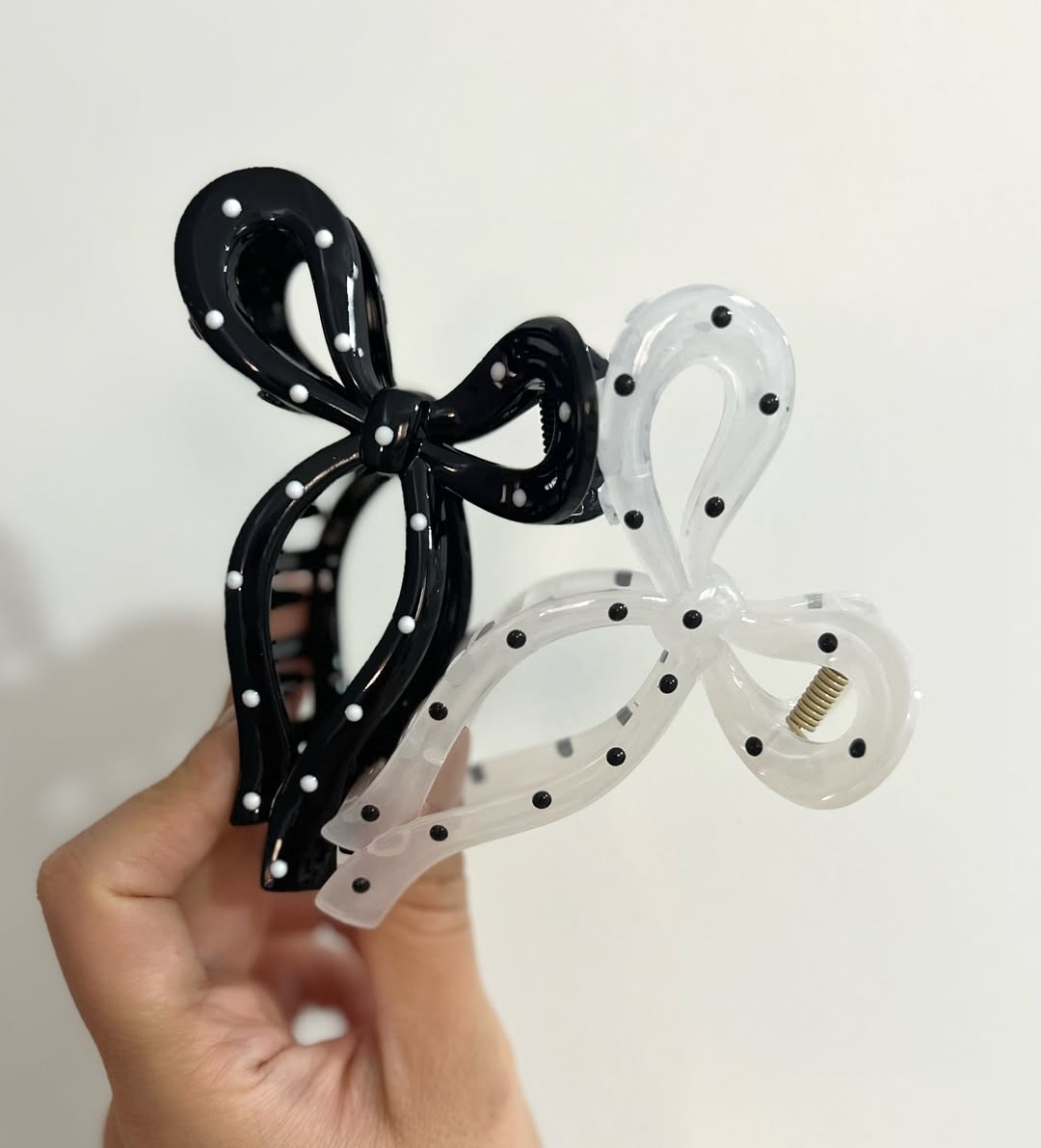 کلیپس مو پاپیونی خالخالی ترند پینترستی