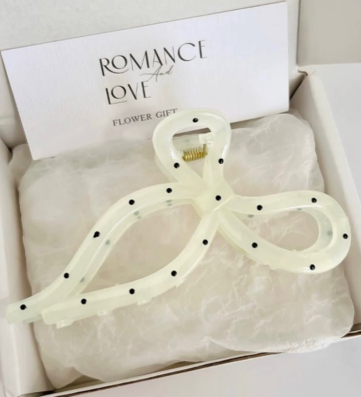 کلیپس مو پاپیونی خالخالی ترند پینترستی