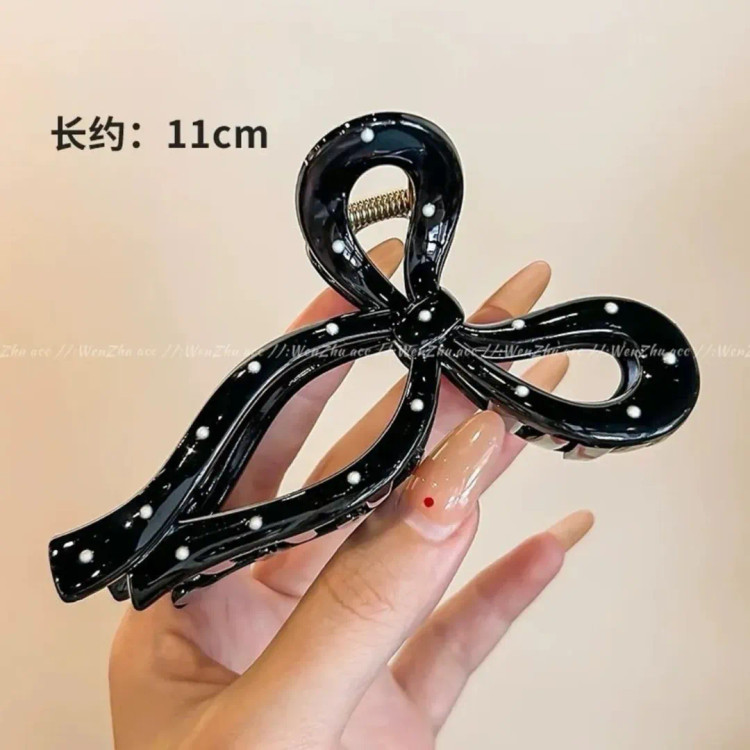 کلیپس مو پاپیونی خالخالی ترند پینترستی