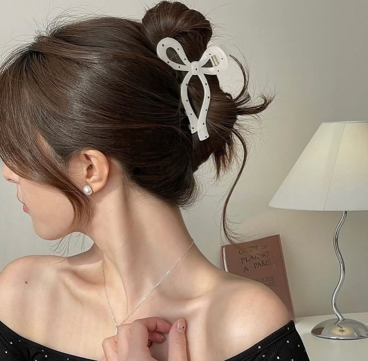 کلیپس مو پاپیونی خالخالی ترند پینترستی