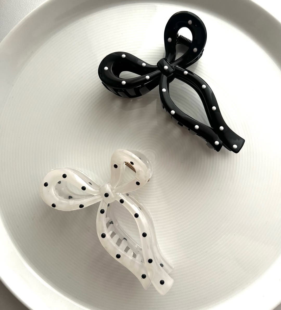 کلیپس مو پاپیونی خالخالی ترند پینترستی