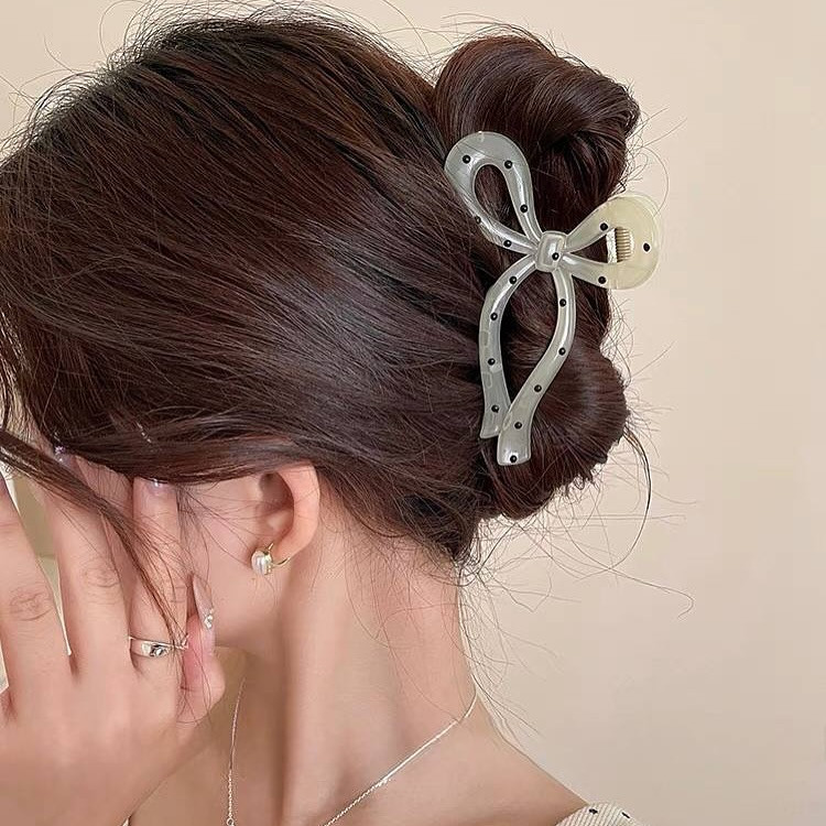 کلیپس مو پاپیونی خالخالی ترند پینترستی