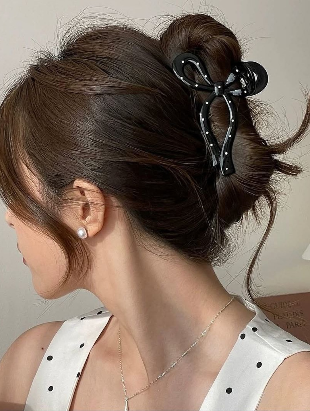 کلیپس مو پاپیونی خالخالی ترند پینترستی