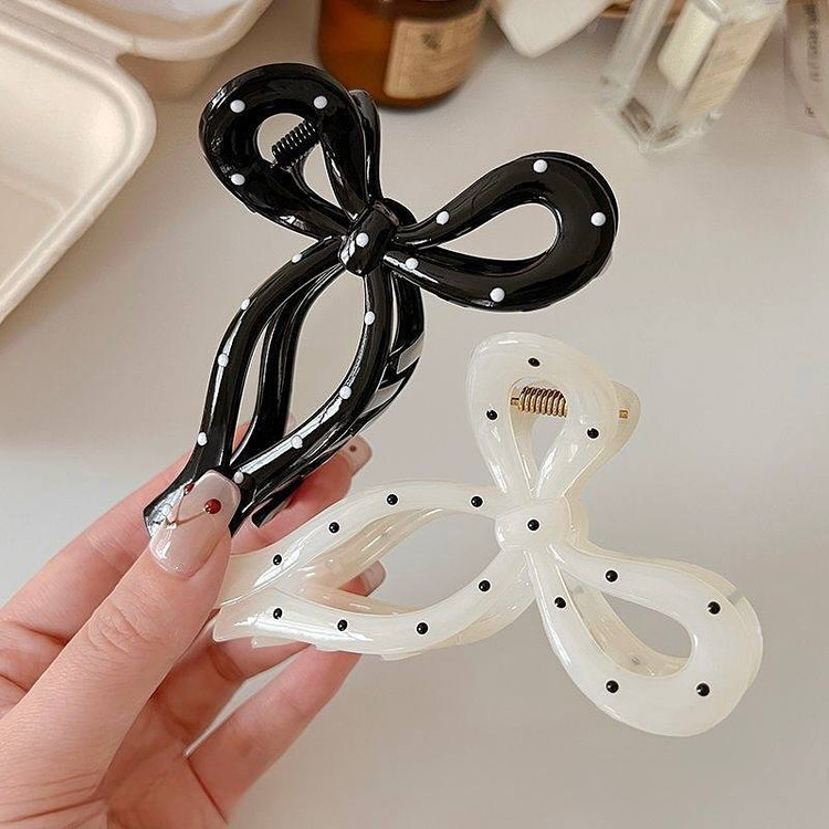 کلیپس مو پاپیونی خالخالی ترند پینترستی