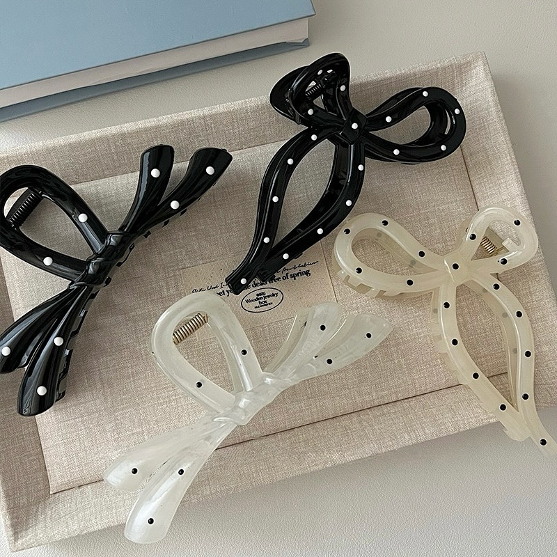 کلیپس مو پاپیونی خالخالی ترند پینترستی