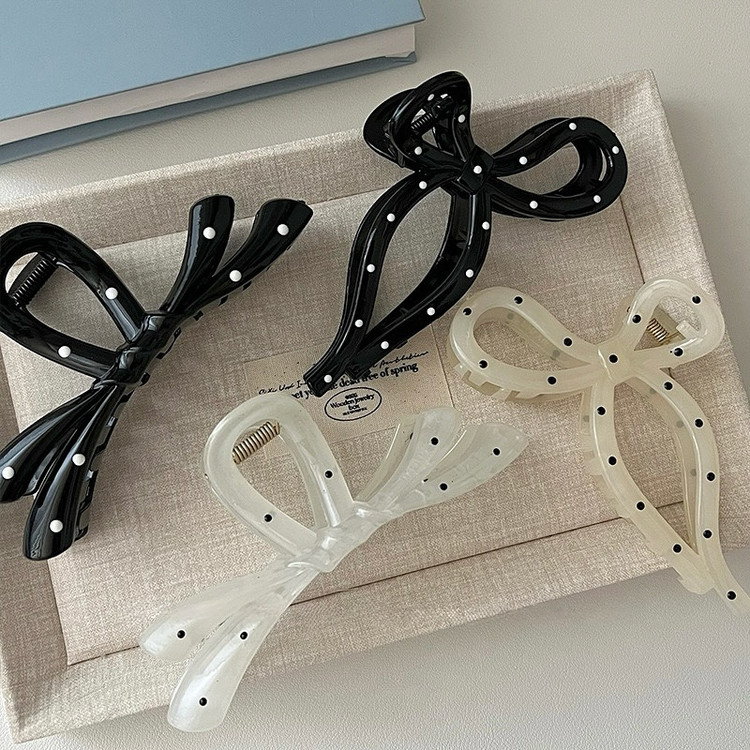 کلیپس مو پاپیونی خالخالی ترند پینترستی