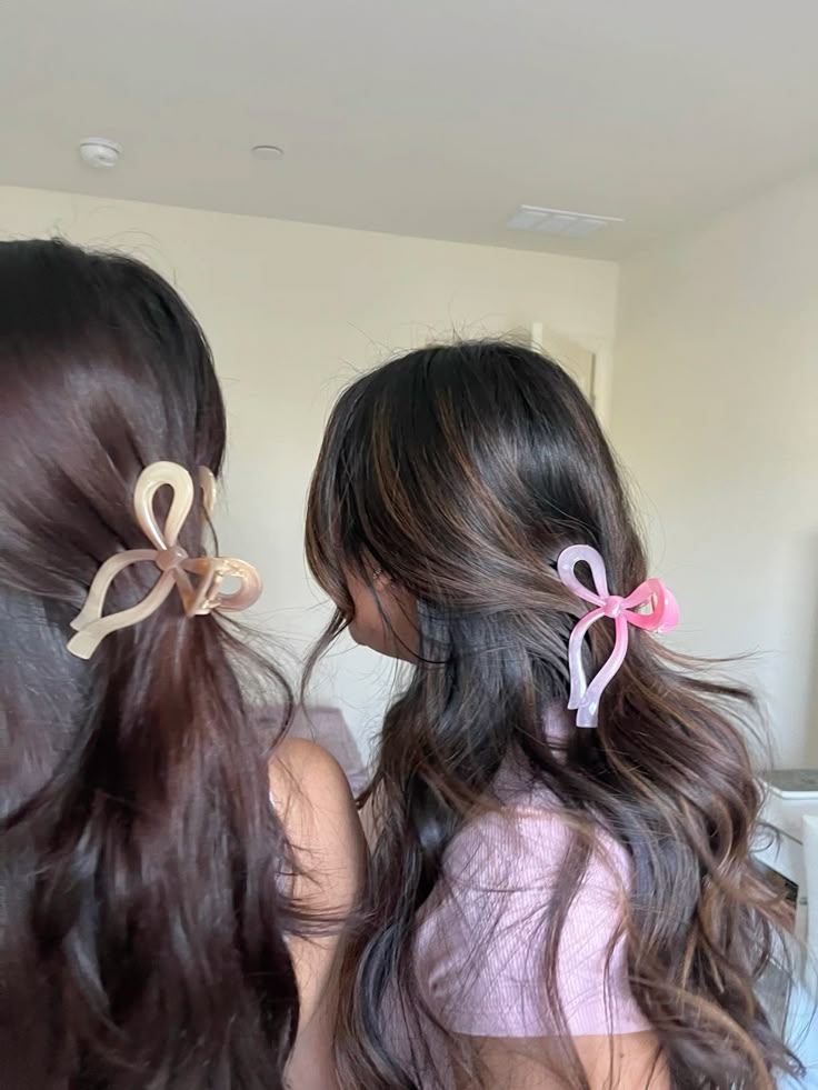 کلیپس مو پاپیونی طرح دو رنگ ترند پینترستی