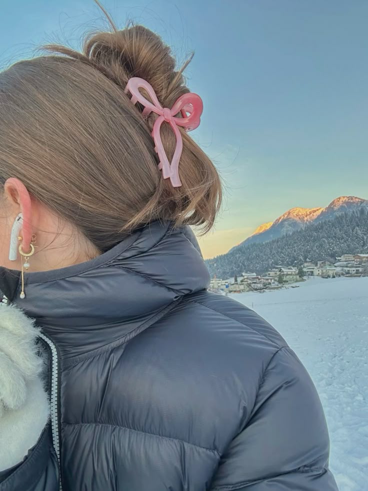 کلیپس مو پاپیونی طرح دو رنگ ترند پینترستی