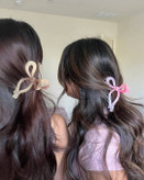 کلیپس مو پاپیونی طرح دو رنگ ترند پینترستی