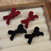 گیره مو انبری پاپیون مینی مخملی وارداتی