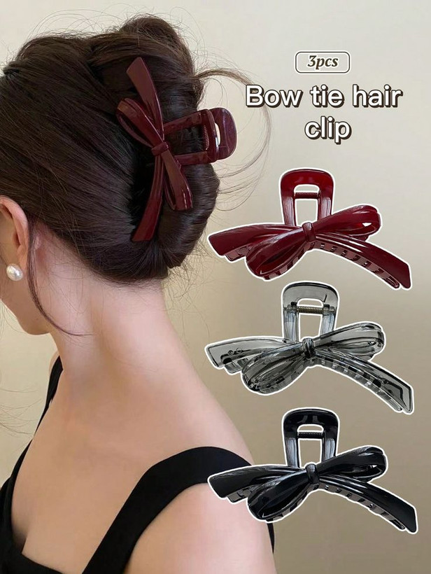 کلیپس مو طرح پاپیون سایز بزرگ وارداتی